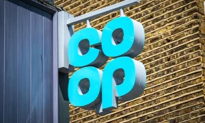Cop sign in light blue
